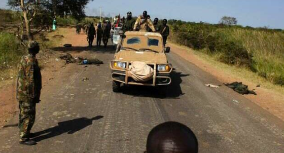Rebel forces driving through Mayom, Unity State, after defeating a government troops in the area(Photo: file)
